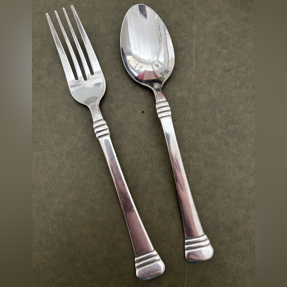 Cambridge CODIE Stainless Steel Dinner Fork Tablespoon - Soup Set Of 2 Flatware